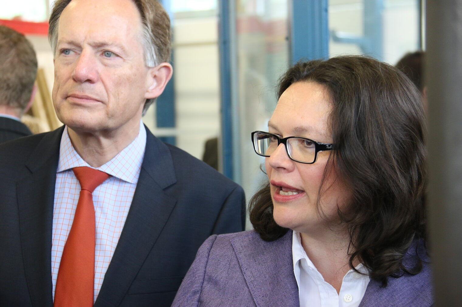 Bundesministerin Andrea Nahles besucht das Bildungszentrum Butzweilerhof 12