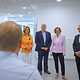 Bei einem Rundgang durch die LVR-Paul-Klee-Schule in Langenfeld überzeugten sich (v.l.) LVR-Direktorin Ulrike Lubek, HWK-Präsident Hans Peter Wollseifer, Ministerin Ina Scharrenbach und WHKT-Hauptgeschäftsführer Dr. Florian Hartmann vom nachhaltigen und klimaresilienten Neubau.