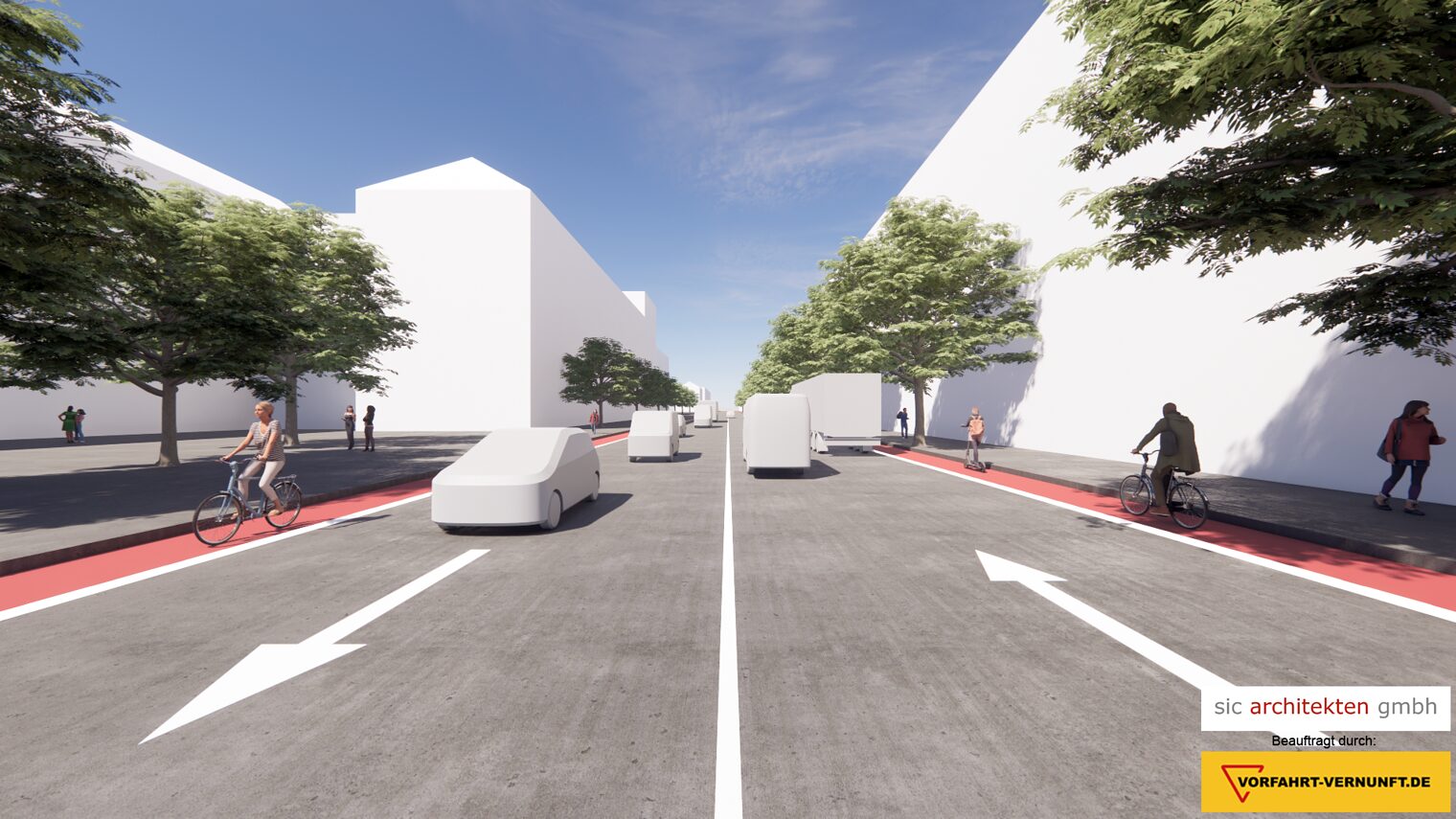 Vorfahrt Vernunft: Adenauerallee, Bonn, Variante_B