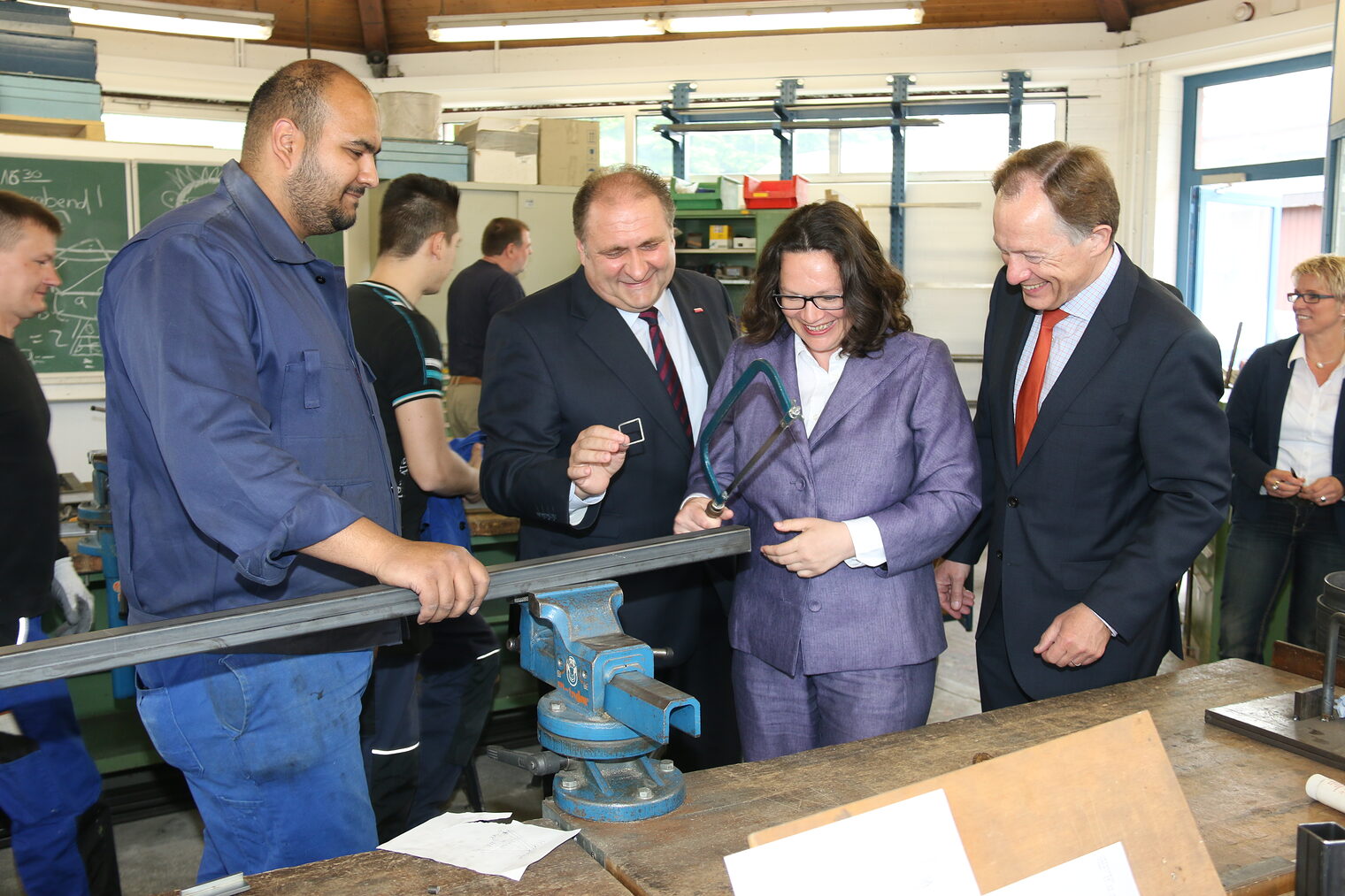 Bundesministerin Andrea Nahles besucht das Bildungszentrum Butzweilerhof 4