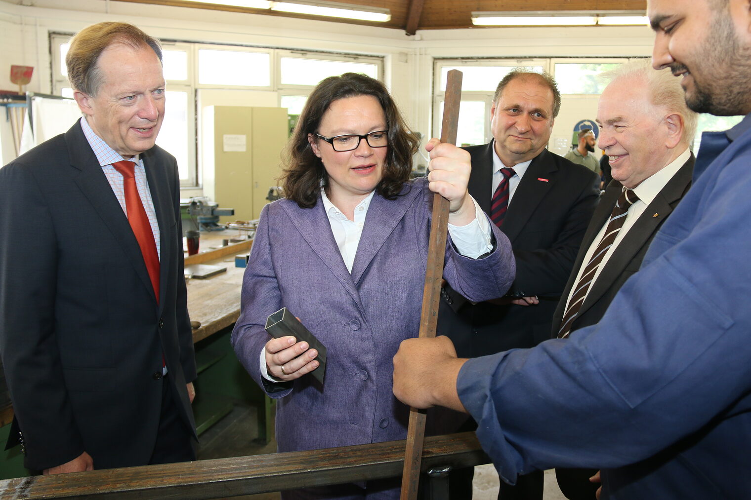 Bundesministerin Andrea Nahles besucht das Bildungszentrum Butzweilerhof 7