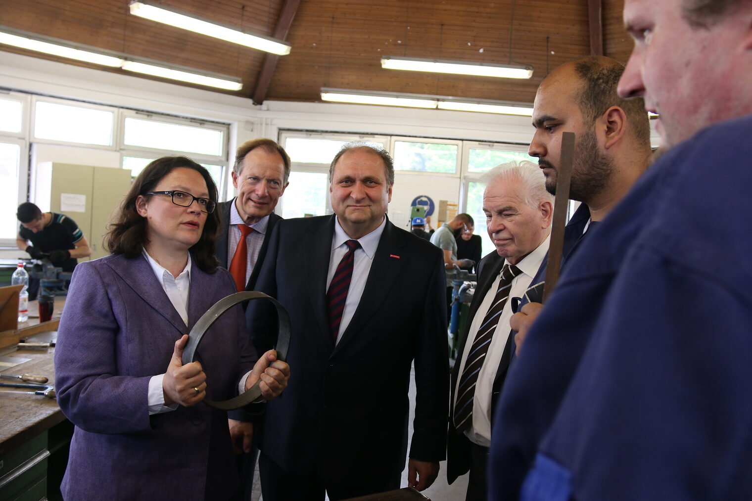 Bundesministerin Andrea Nahles besucht das Bildungszentrum Butzweilerhof 8