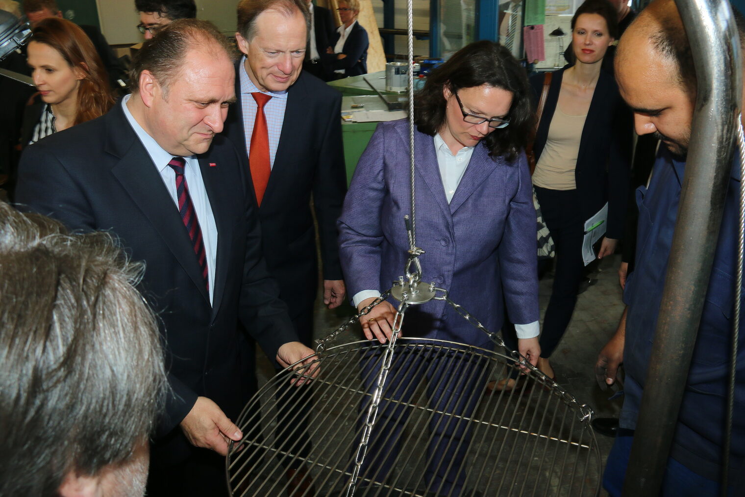 Bundesministerin Andrea Nahles besucht das Bildungszentrum Butzweilerhof 10