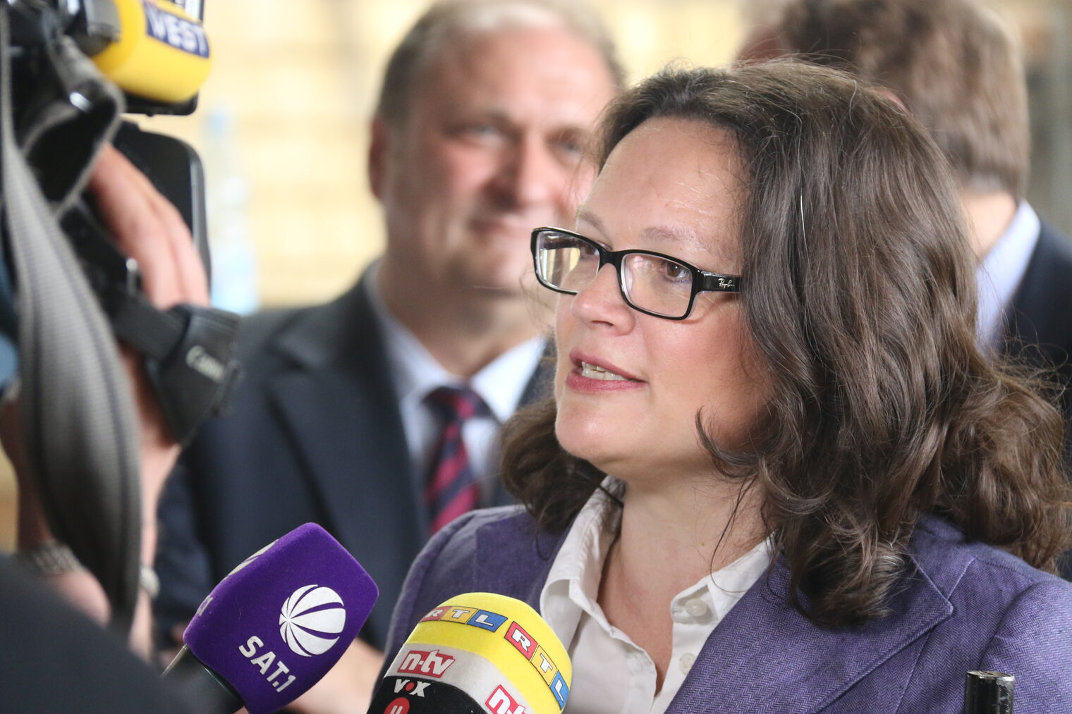 Bundesministerin Andrea Nahles besucht das Bildungszentrum Butzweilerhof 18