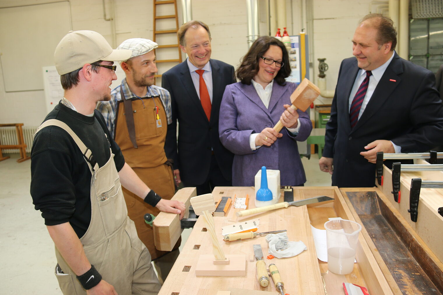 Bundesministerin Andrea Nahles besucht das Bildungszentrum Butzweilerhof 21