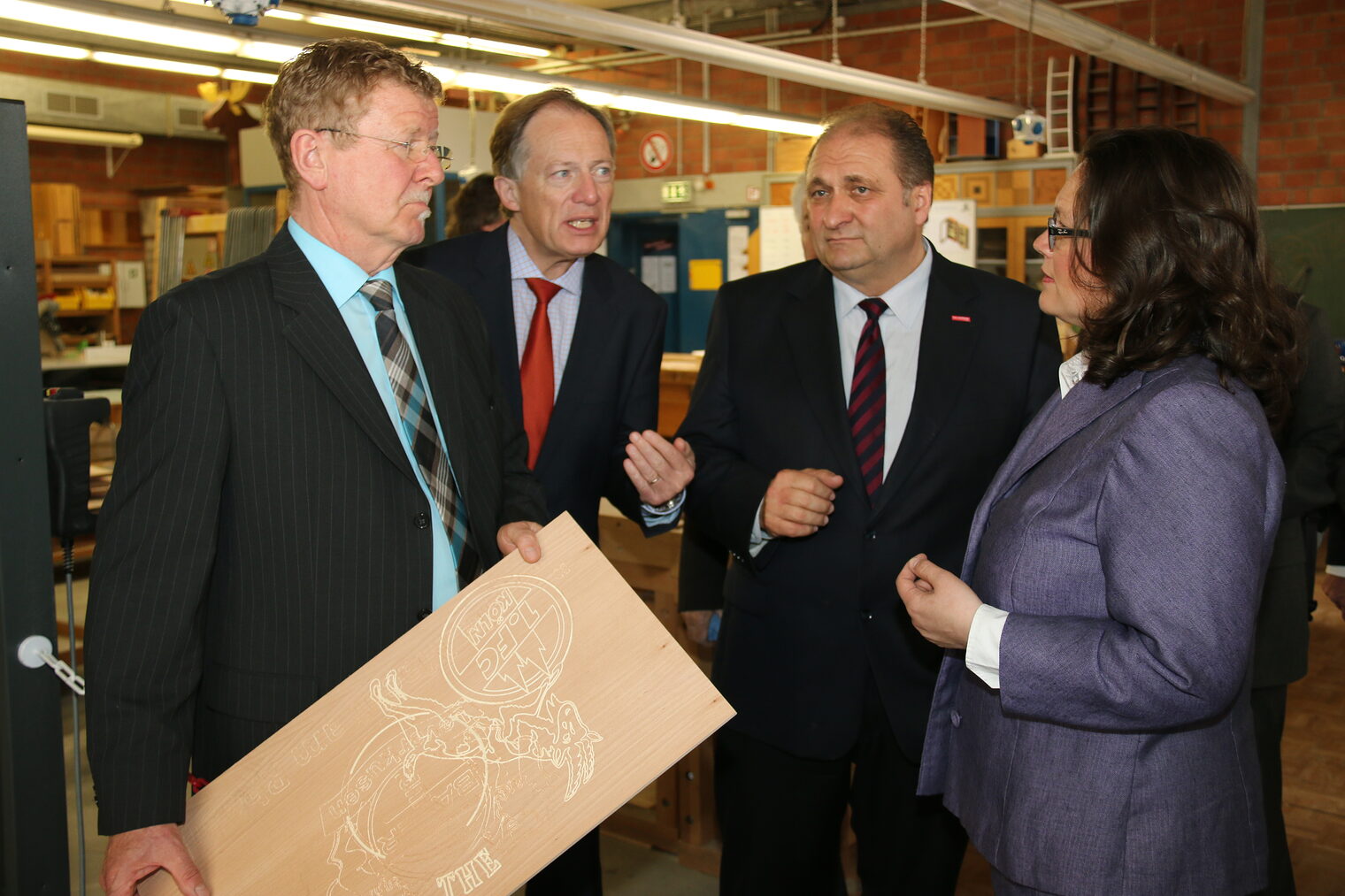 Bundesministerin Andrea Nahles besucht das Bildungszentrum Butzweilerhof 28