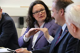 Bundesministerin Andrea Nahles besucht das Bildungszentrum Butzweilerhof 32