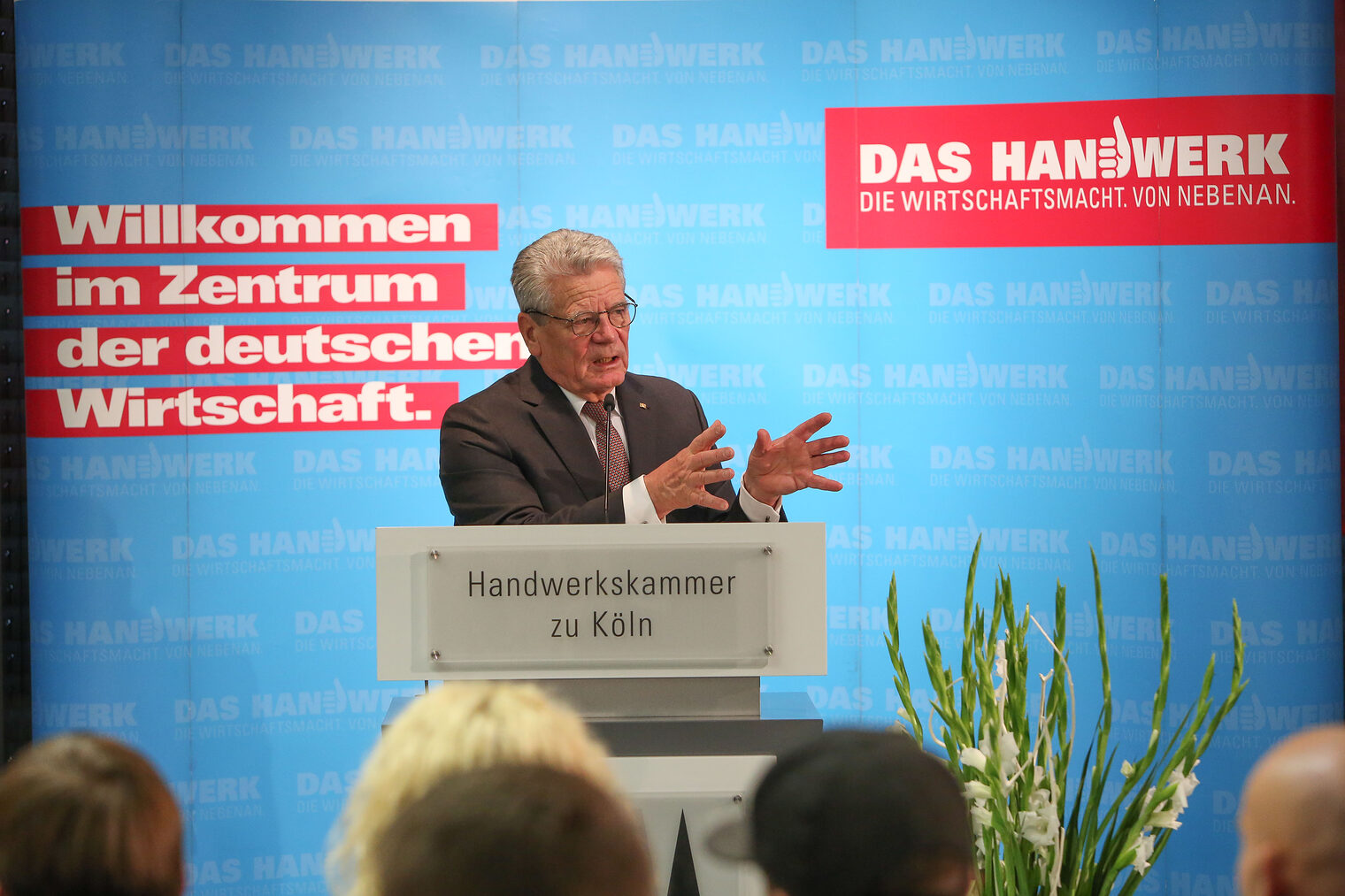 Bundespräsident Joachim Gauck besucht das Handwerk 110