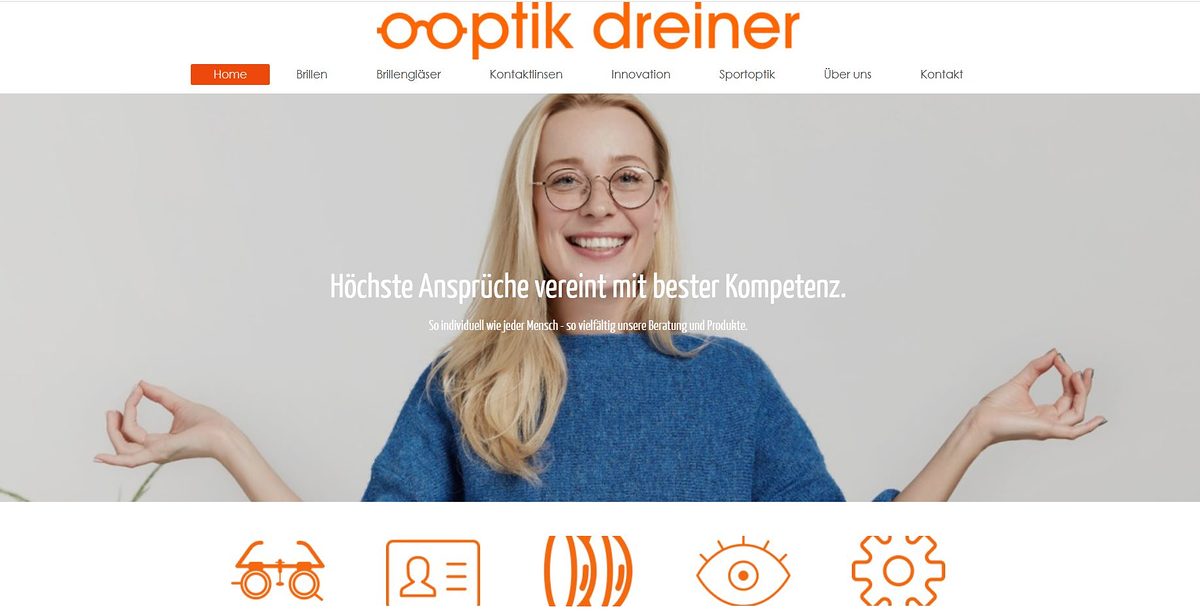 Homepage des Monats Juli 2018: optik-dreiner.de Homepage des Monats Juli 2018: optik-dreiner.de
