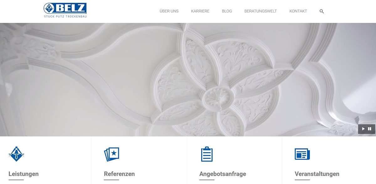 Homepage des Monats Oktober 2018: belz.de Homepage des Monats Oktober 2018: belz.de