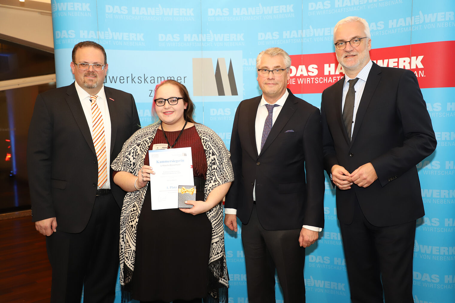 Ehrung der Kammersieger im Leistungswettbewerb des Handwerks 2019.