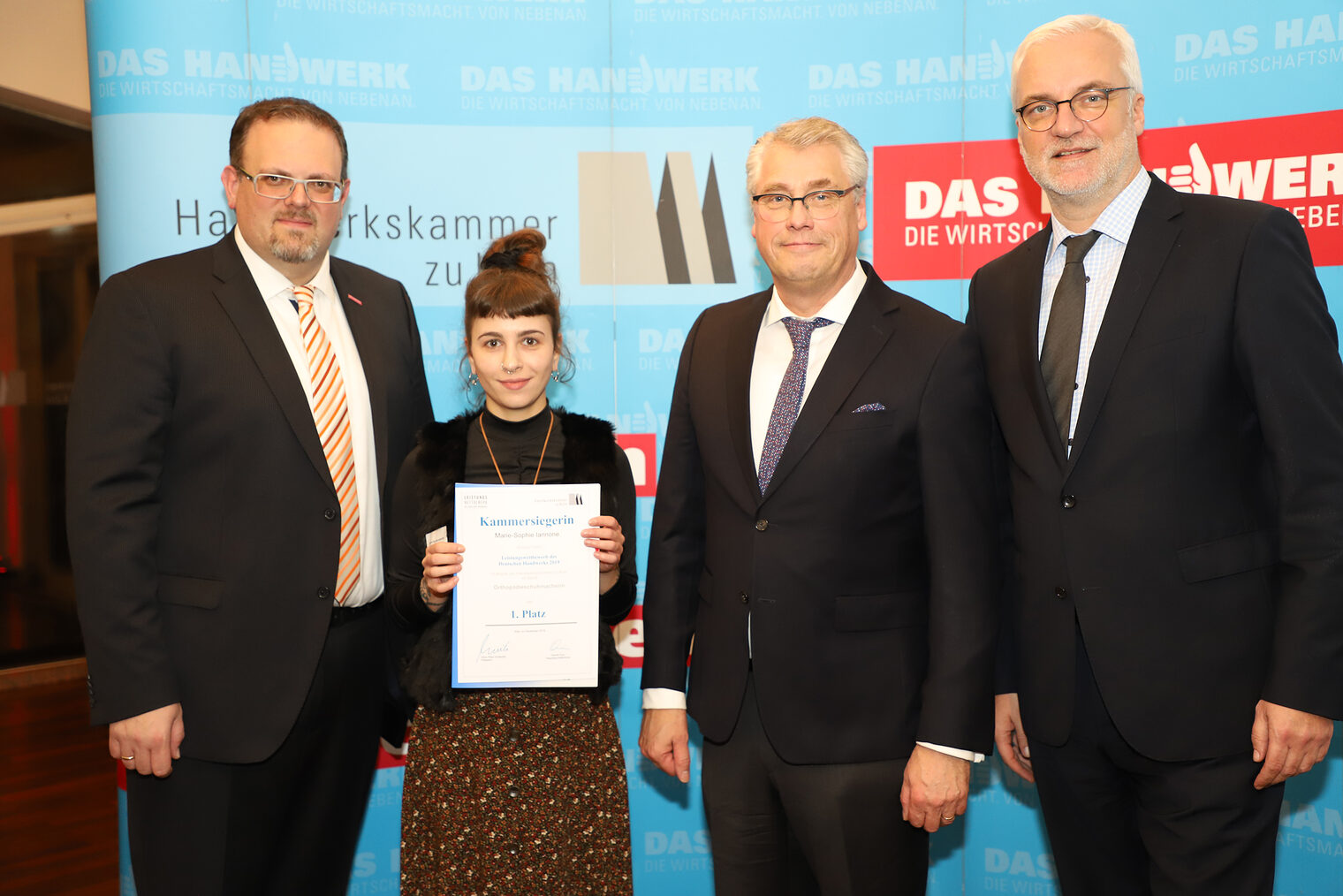 Ehrung der Kammersieger im Leistungswettbewerb des Handwerks 2019.