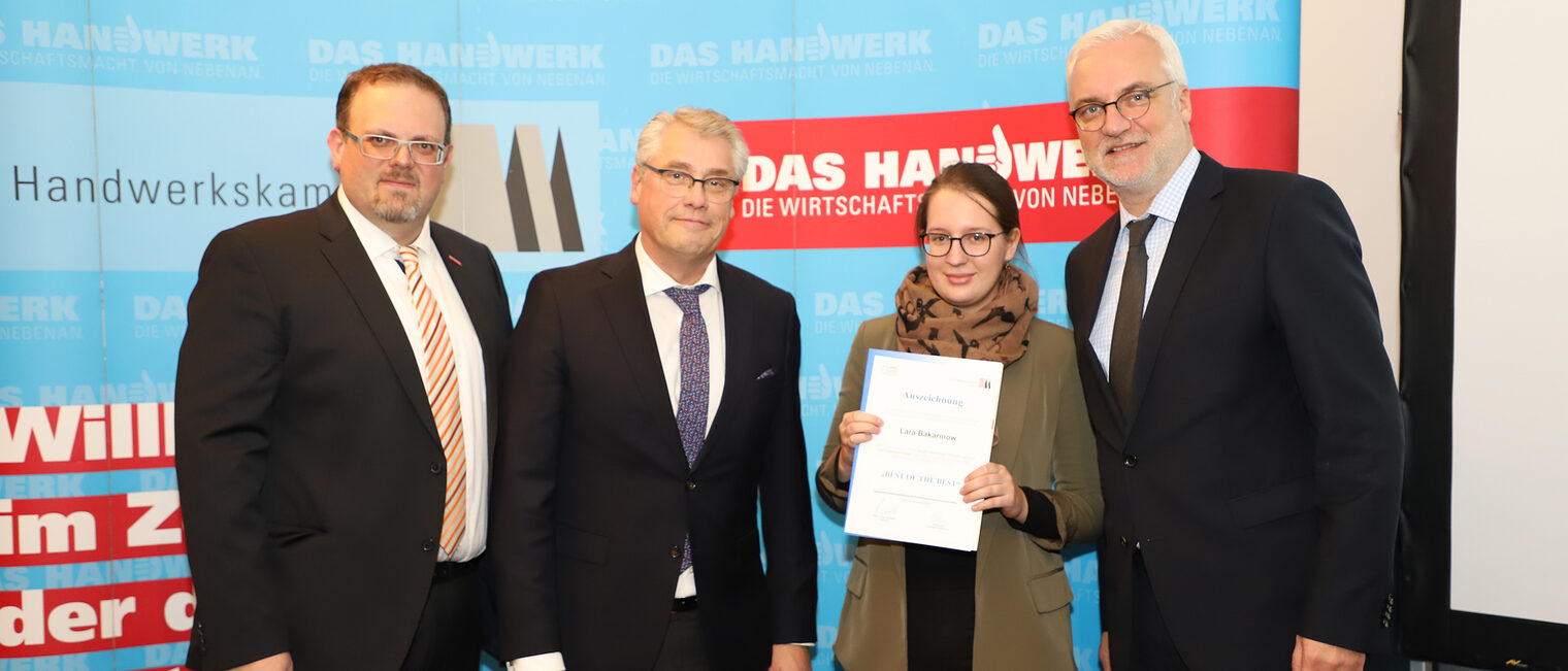 Ehrung der Kammersieger im Leistungswettbewerb des Handwerks 2019.