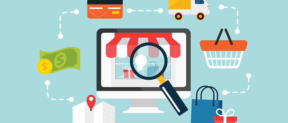Stock vector e commerce online shopping illustration, market, search, pay, delivery, truck, buy, sell, retail, business, interface, sign, vector, internet, location, graphic, service, marketing, gift, purchasing, computer, flat, icon, browse, basket, add, sale, money, monitor, mobile, web, design, cart, banner, store, payment, credit, bag, purchase, commerce, banking, shop, financial, site, credit card, e-shopping, e-commerce, ecommerce, online, infographics