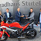Schlüsselübergabe: Simone Marhenke, Ralph Elbert, Michael Schuster, Stephanus Richter, Peter Kautz (v.l.n.r.)