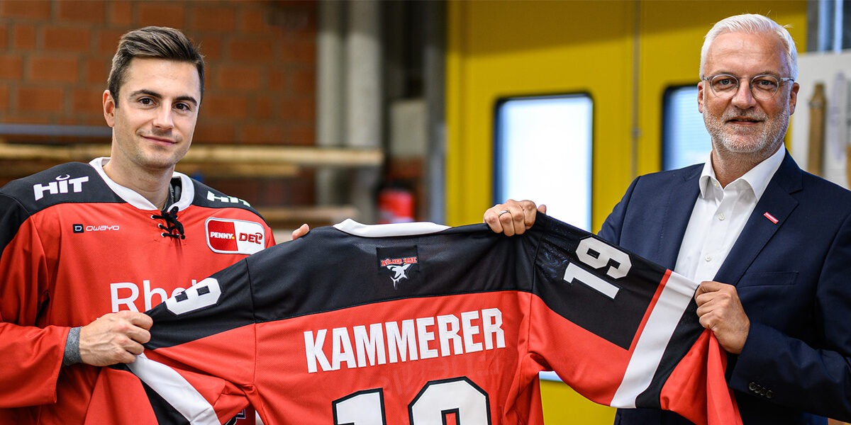Die Handwerkskammer zu Köln übernimmt eine offizielle Spielerpatenschaft für Eishockeystürmer Maximilian Kammerer von den Kölner Haien