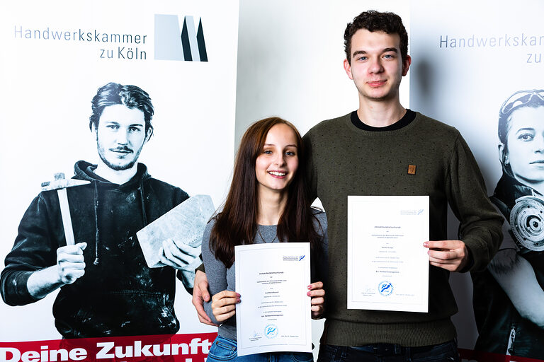 Lisa-Marie & Hector, Zahntechniker/ -in- & und Metallbauer-Handwerk