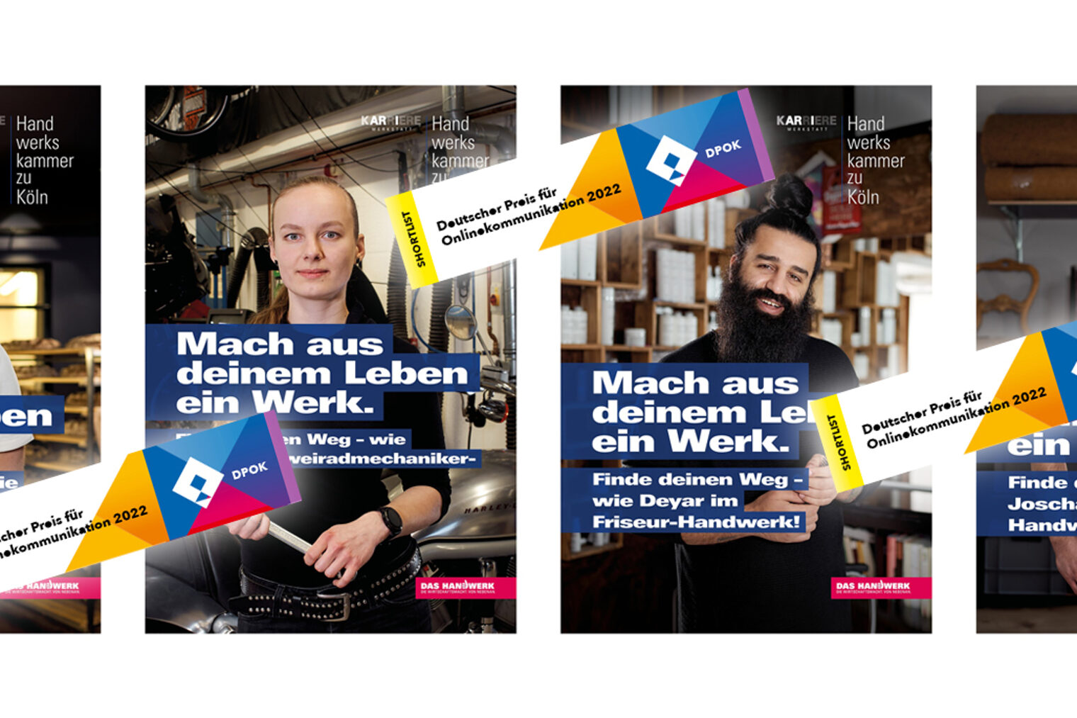 Hat es auf die DPOK-Shortlist geschafft: Die aktuelle Recruiting-Kampagne der Handwerkskammer zu Köln