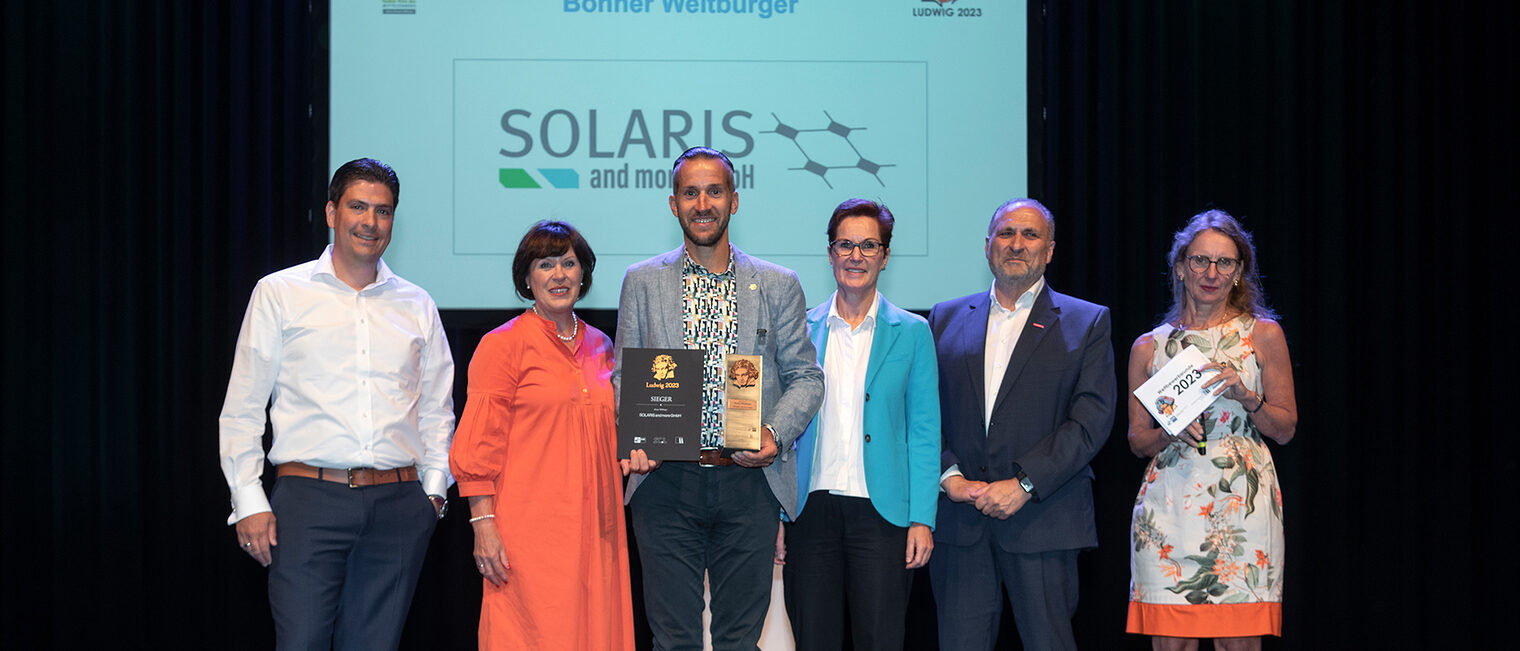 In der Kategorie Bonner Weltbürger siegte das Hennefer Solarunternehmen SOLARIS and more GmbH.