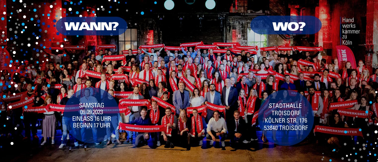 Banner Meisterfeier 2023